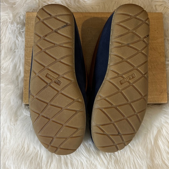 LL Bean Wicked Good Venetian Suede Loafer Slippers with Shearling Lining - Picture 5 of 9